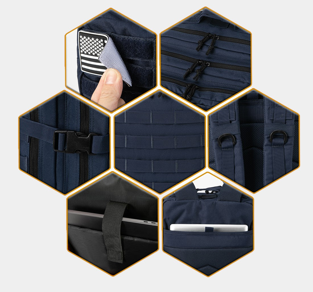 Nord 50L Tactical Backpack Navy Blue