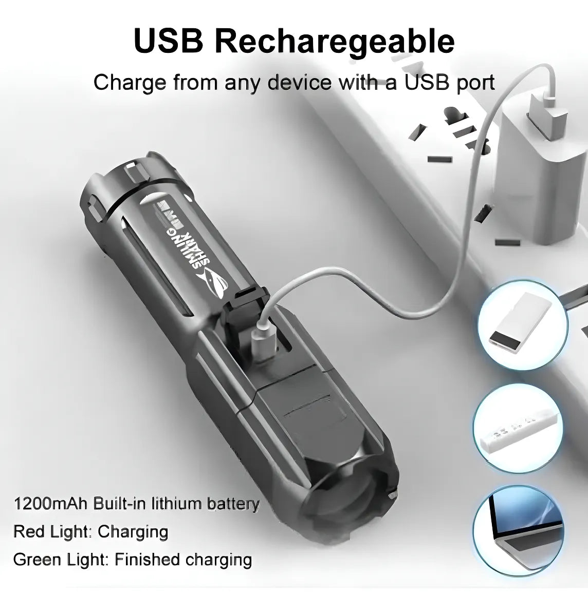 Super flashlight 10.000 lumens - NORD