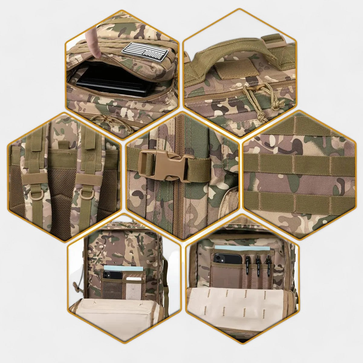 Nord 50L Tactical Backpack - Desert