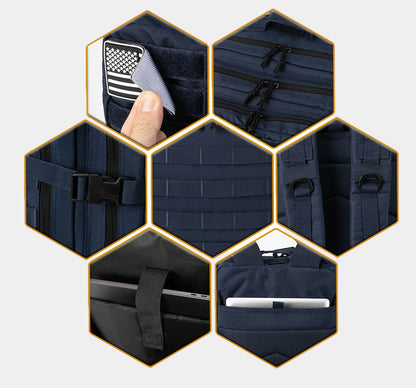 Nord 50L Tactical Backpack Navy Blue