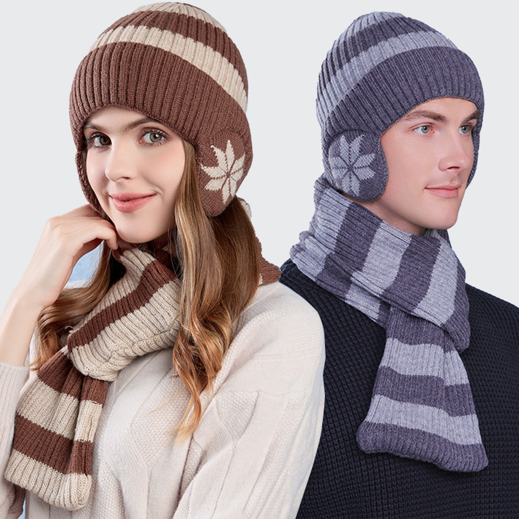 Nord Set Beanie & Snowflake Scarf